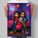 Постер в стиле куклы Bratz Подруги возле розового автомобиля А3 30х42 см (DYT037_А3) - изображение 1
