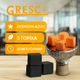 Уголь ореховый для кальяна Gresco 1кг кубики 72шт, 25х25мм горение до 80 мин - изображение 9