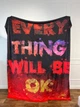 Плед 3D мотивационный "EVERY THING WILL BE OK №2" 12828 135х160 см - изображение 2