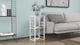 Етажерка 3/34 Ferrum-decor Серії Конект 73x34x28 білий ДСП Дуб Сонома 16мм (FRD-104298) - зображення 2