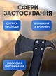 Туристична сокира кемпінговий топір фіскарс колун універсальний набір з нержавіючої сталі ніж свисток огниво для кемпінгу походів туризму - зображення 7