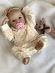 Силиконовая Коллекционная Кукла Реборн Младенец Новорожденная Девочка Пупс Салли (Виниловая Кукла) Reborn 45 см - изображение 3