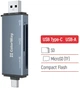 Кардрідер ColorWay USB 2.0/USB-C to CF/SD/MicroSD Black (CW-CR-01) - зображення 5