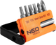 Zestaw końcówek wkrętakowych NEO Tools z uchwytem 7 szt 06-101 (5907558402339) - obraz 2