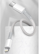 Kabel Baseus High Density Braided USB Type-C - Lightning 1 m White (CATLGD-02) - obraz 7