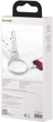 Kabel Baseus High Density Braided USB Type-C - Lightning 1 m White (CATLGD-02) - obraz 14