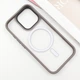 TPU+PC чохол Metal Buttons with MagSafe для Apple iPhone 16 Pro Max (6.9") Сірий - изображение 3