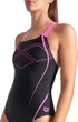 Купальник слитный для женщин Arena GRAPHIC SWIMSUIT SWIM PRO BACK черный, розовый Женщины 42 - изображение 3