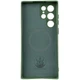 Чохол Silicone Cover Lakshmi Full Camera (AA) with MagFit для Samsung Galaxy S25 Ultra Зелений / Dark green - зображення 2