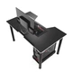 Геймерский игровой стол ZEUS™ GAMER-3 черный / белый - зображення 3