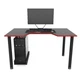 Геймерський ігровий стіл ZEUS™ GAMER-3 чорний/червоний - зображення 4