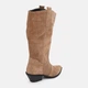 Женские сапоги замшевые Ashoes 3010 36 23.5 см Рыжие (ROZ6501005297) - изображение 4