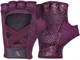 Перчатки для тренировок Adidas Women's, M (обхват 19-20 см), женские, Фиолетовые, экокожа, для фитнеса и спорта (ADGB-15022) - изображение 2