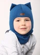Зимняя шапка-шлем Beezy для мальчика 1450-10-22 Кот р. 1 (47-49 см) - изображение 1