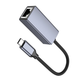 Сетевой адаптер HOCO UA37 Type-C ethernet adapter (1000 Mbps) Metal Gray (6942007647281) - изображение 2