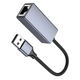 Сетевой адаптер HOCO UA37 USB ethernet adapter (1000 Mbps) Metal Gray (6942007647274) - изображение 2