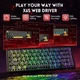 Игровая Клавиатура ATTACK SHARK X65 HE Black-Contour Магнитные Свитчи. Проводная 8000Hz/s. RGB Подсветка, 65 keys, Switch 0.1mm. Rapid Trigger - изображение 9