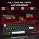 Игровая Клавиатура ATTACK SHARK X65 HE Black-White Магнитные Свитчи. Проводная 8000Hz/s. RGB Подсветка, 65 keys, Switch 0.1mm. Rapid Trigger - изображение 9