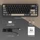 Компактна ігрова клавіатура Attack shark X66 Star black 60%, 3000mAh, Hot-Swap, RGB, 2.4GHz/Bluetooth/USB - изображение 8