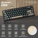 Компактна ігрова клавіатура Attack shark X66 Star black 60%, 3000mAh, Hot-Swap, RGB, 2.4GHz/Bluetooth/USB - изображение 2