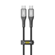 Кабель для зарядки и обмена данными USB YOKI YK-SO15 SOLID Series Type-C to Type-C 60W (3A/20V), 0.25 метра, Черный - изображение 2