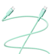 Кабель для зарядки и обмена данными USB YOKI YK-ST41 STYLE Series Type-C to Type-C 60W (3A/20V) 1.2m Зеленый - изображение 3