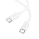 Кабель для заряджання HOCO X115 USB-C → USB-C 3A 60W 1 метр Чорний - зображення 2