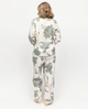 Пижама женская жакет с длинным рукавом и штаны Cyberjammies Piper 0426/0427 4XL белый с цветочным принтом - изображение 3