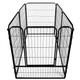 Kojec dla zwierząt SPRINGOS 184x94x100 cm czarny (5907719433677) - obraz 12