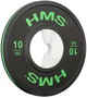 Talerz olimpijski HMS Bumper BTBR10 10 kg Black/Green (5908261680007) - obraz 2