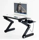 Подставка для ноутбука Laptop Table T8 алюминиевый с охлаждением Черный T8 - изображение 8