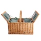 Корзина для пикника Lugi PicnicSet 48×33×43 см с посудой на 4 персоны Натуральная - изображение 13