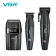 Комплект VGR 3 в 1 V-640 S3 BLACK, машинка для стрижки, триммер и электробритва шейвер - изображение 4