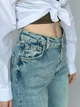 Женские джинсы STRAIGHT прямого кроя винтажно-синие 40 Its Basic - изображение 4