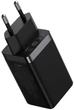 Сетевое зарядное устройство 65W Baseus GaN5 Pro CCGP120201 три порта 2Type-C + USB-зарядка для ноутбука с функцией быстрой зарядки QC4.0/PD3.0 + кабель Type-C to Type-C 1м Black - изображение 5
