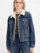 Джинсова куртка з хутром жіноча Levi`s 36136-0063 XS Синя (5401128259502) - зображення 3