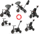 Rowerek trójkołowy Qplay Comfo Max Grey (5061047482285) - obraz 10