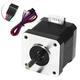 Кроковий двигун ЧПК для Arduino nema 17 0.55 Нм 42BYGH47-401S роз'єм DuPont 2.54 4pin маленький двофазний біполярний мотор нема 17 Ардуіно для 3д принтера екструдера токарного лазерного фрезерного верстата (4-17) - зображення 1