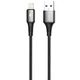 Кабель Proove WireX USB to Lightning 2.4A (1m) black - зображення 1