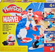 Zestaw kreatywny z masą plastyczną Hasbro Play-Doh Marvel Capitan America z motocyklem (G0555) (5010996280008) - obraz 1