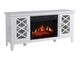 ТВ тумба с электро камином ArtiFlame Odessa AF23S белый эффект живого огня со звуком и обогревом - изображение 2