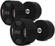 Zestaw hantli HMS HPC CPU poliuretanowych 2 x 27.5 - 37.5 kg (325 kg) Czarny (5908261682759) - obraz 6