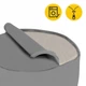 Подушка для йоги и медитации 4FIZJO Zafu круглая 32 x 20 см Grey (P-5907739315533) - изображение 7