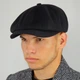 Кепка восьмиклинка хуліганка кашемірова NewBoy Гетсбі VladAltex 56 Чорний 07-46 - зображення 2