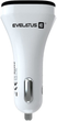 Автомобільний зарядний пристрій Evelatus QCC02 USB-A White (ECC02WH) - зображення 1