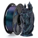 Филамент (пластик для 3D-принтера) PLA Combustion Titanium 1,75 мм 1 кг Kingroon HC145 Metal - изображение 2