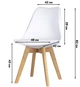 Скандинавский обеденный стул DSF-313 White - изображение 2