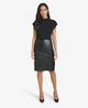 Юбка из искусственной кожи миди осенняя женская Calvin Klein 644182757 12 Черная (1159841345) - изображение 3