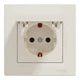 Розетка Schneider Electric Asfora с крышкой с заземлением кремовая EPH3100123 - изображение 7