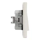 Вимикач двоклавішний Schneider Electric Asfora кремовий EPH0300123 - зображення 4